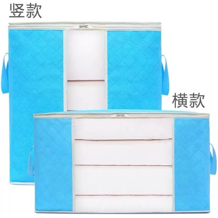 Thickened Fabric Storage Bag with Clear Window Large Capacity Clothes Quilt Organizer for Moving Home Moisture-Proof Packing Bag - Image 3