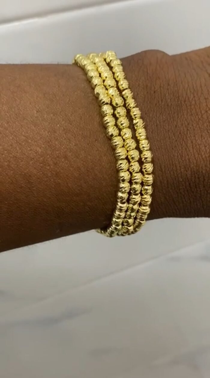 3in1 MULTI-LAYERED BEADED STRETCH BALL BRACELET DESIGN 4 - Image 2