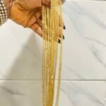 DURABLE SUNBELLE GOLD REPLICA CUBAN CHAIN DESIGN 3 (LONG AND TINY)