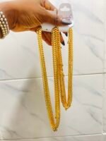 DURABLE SUNBELLE GOLD REPLICA CUBAN CHAIN DESIGN 2 (SHORT) - Image 3