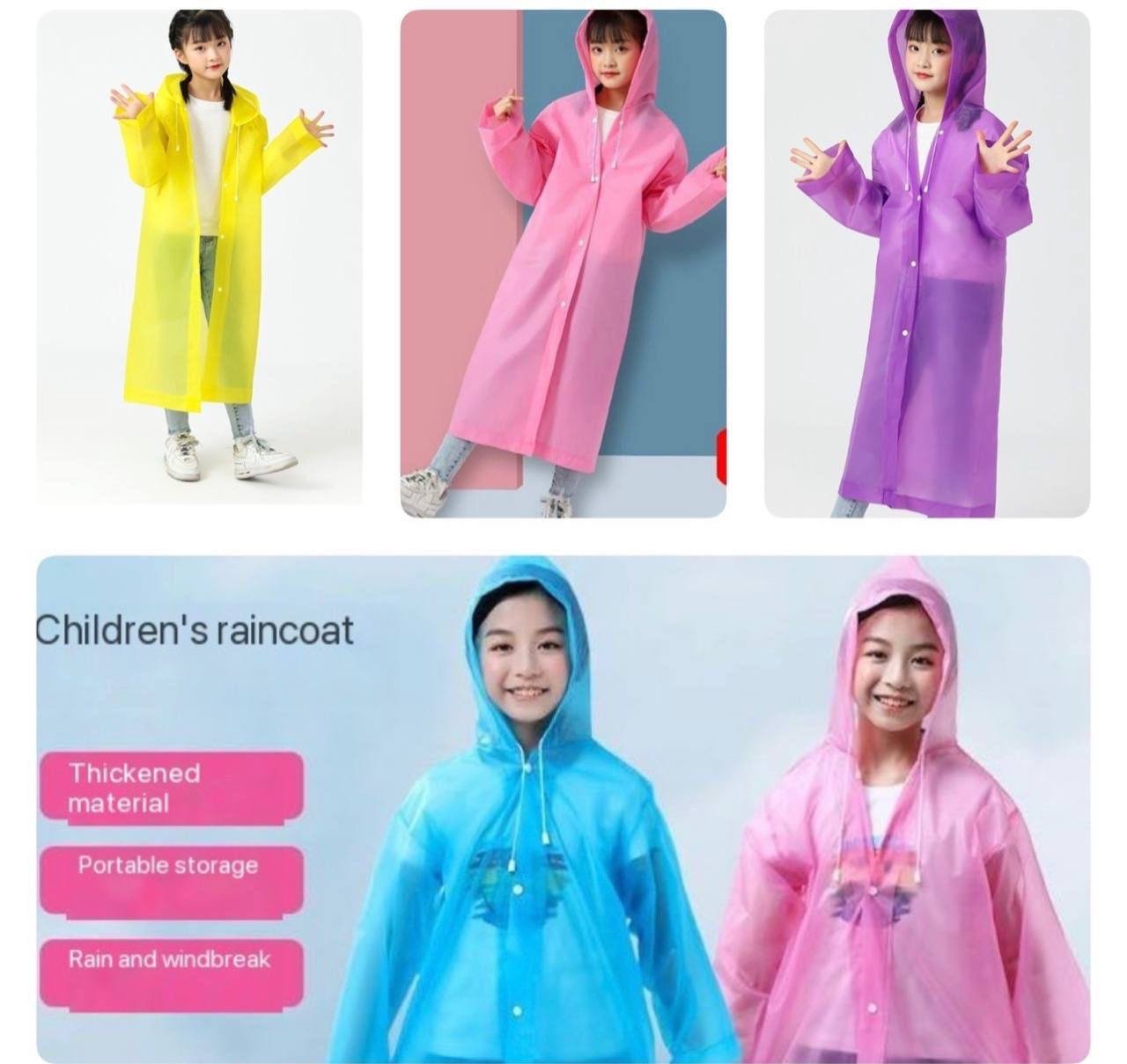 img_5827-3 KIDS EVA HEAVY GUAGE WATERPROOF VINYL RAINCOAT - Image 1