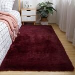 80*120CM QUALITY DECOR  PLAIN PLUSH FLUFFY ROUND RABBIT FUR RUG FOR LIVING ROOM AESTHETICS - Image 5