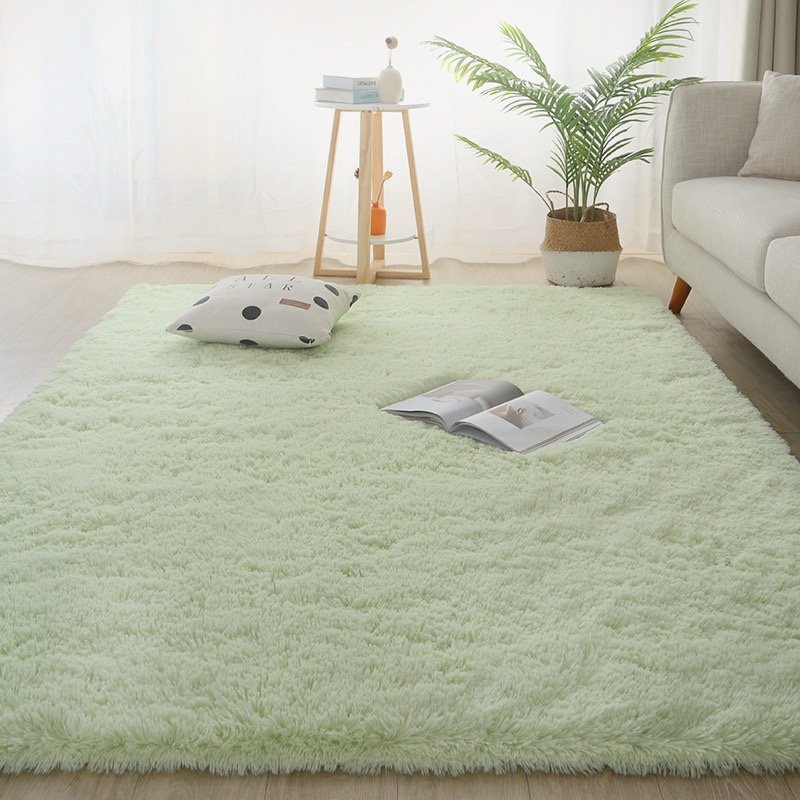 img_9021 120*160CM QUALITY DECOR PLAIN PLUSH FLUFFY ROUND RABBIT FUR RUG FOR LIVING ROOM AESTHETICS - Image 1
