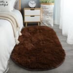 80*160CM QUALITY DECOR  PLUSH FLUFFY ROUND RABBIT FUR RUG FOR LIVING ROOM AESTHETICS