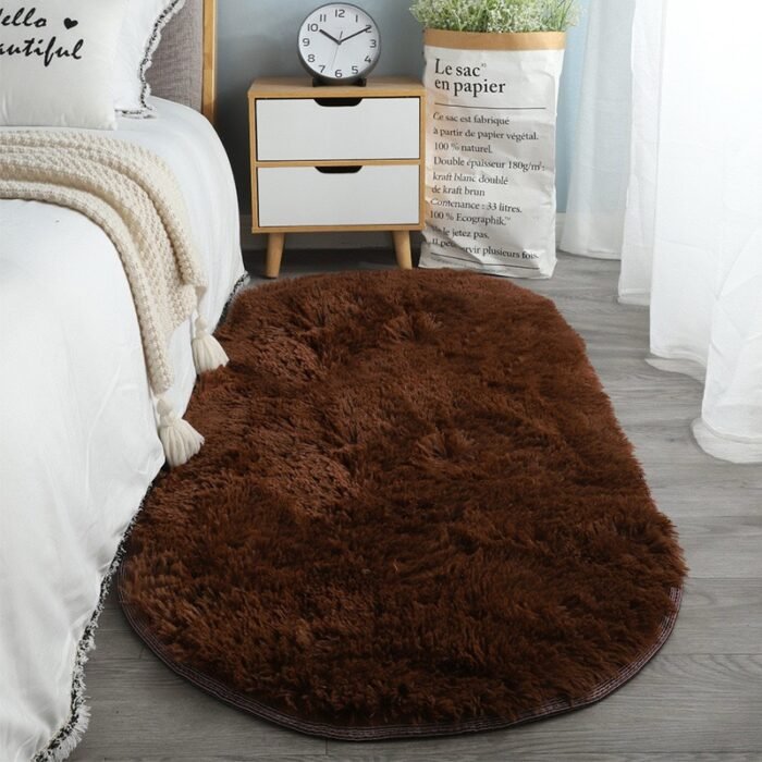 100*200CM QUALITY DECOR  PLUSH FLUFFY ROUND RABBIT FUR RUG FOR LIVING ROOM AESTHETICS - Image 2