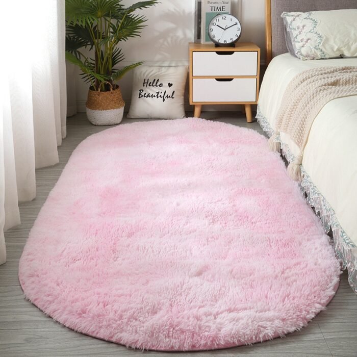 100*200CM QUALITY DECOR  PLUSH FLUFFY ROUND RABBIT FUR RUG FOR LIVING ROOM AESTHETICS - Image 3