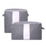 Thickened Fabric Storage Bag with Clear Window Large Capacity Clothes Quilt Organizer for Moving Home Moisture-Proof Packing Bag - Image 4