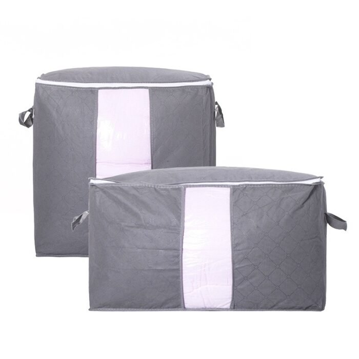 Thickened Fabric Storage Bag with Clear Window Large Capacity Clothes Quilt Organizer for Moving Home Moisture-Proof Packing Bag - Image 4