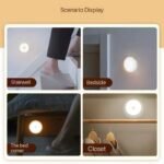 1pc Motion-Sensor Night Light  And Long Press to Adjust Brightness, Suitable forBedrooms, Hallways, Cabinets, And Corridors. - Image 5