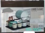 FANCY QUALITY DOUBLE STEP DISH RACK WITH CUP AND SPOON HOLDER DESIGN 3 - Image 3