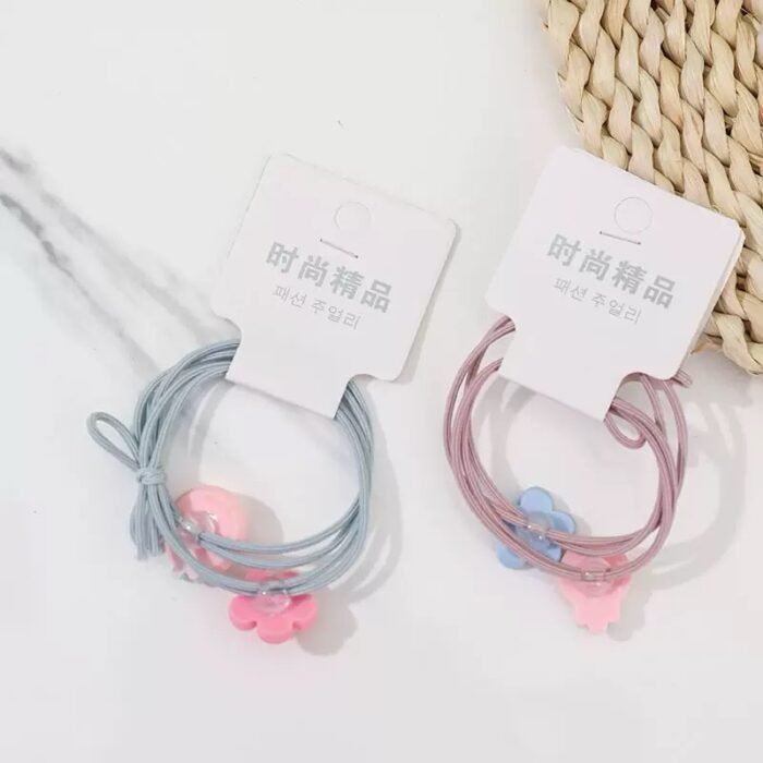 2-Piece Set High Elasticity Fruit And Turnip Alloy Hair Ties Sweet And Cute Hair Bands for Girls Fashionable Hair Accessories - Image 4