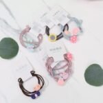 2-Piece Set High Elasticity Fruit And Turnip Alloy Hair Ties Sweet And Cute Hair Bands for Girls Fashionable Hair Accessories