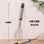 1Pcs Multifunctional Rotary Manual Egg Beater Mixer Mini Kitchen Egg Whisk Bake Tool Egg Agitator Stainless Steel Eco-Friendly - Image 2