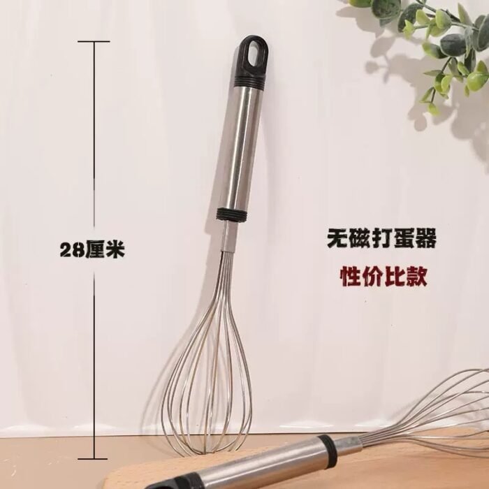 1Pcs Multifunctional Rotary Manual Egg Beater Mixer Mini Kitchen Egg Whisk Bake Tool Egg Agitator Stainless Steel Eco-Friendly - Image 2