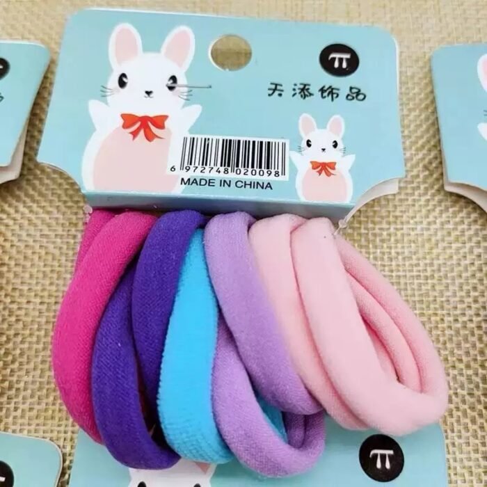 10pc seamless rubber band head rope high elastic hair rope hair band - Image 4