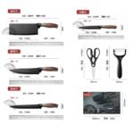 HIGH QUALITY WOODEN HANDLE KITCHEN KNIFE SET & PEELER(The knifes are very very very Sharp) - Image 6