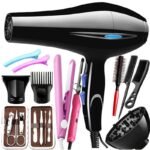 12IN1 Professional 4000W Hair Dryer Barber Salon Styling Tools Hot Cold Air Blow Dryer Houshold Quick Dry Electric Hairdryer Dryer