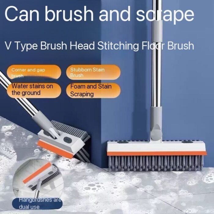 NEW INNOVATION 3in1 CLEANING BRUSH,WIPER,TILES STRIP WITH  LONG HANDLE MOP(New arrival) - Image 4