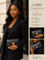 QUALITY PURE LEATHER MINI LOMG HANDLE BAG 004 - Image 3