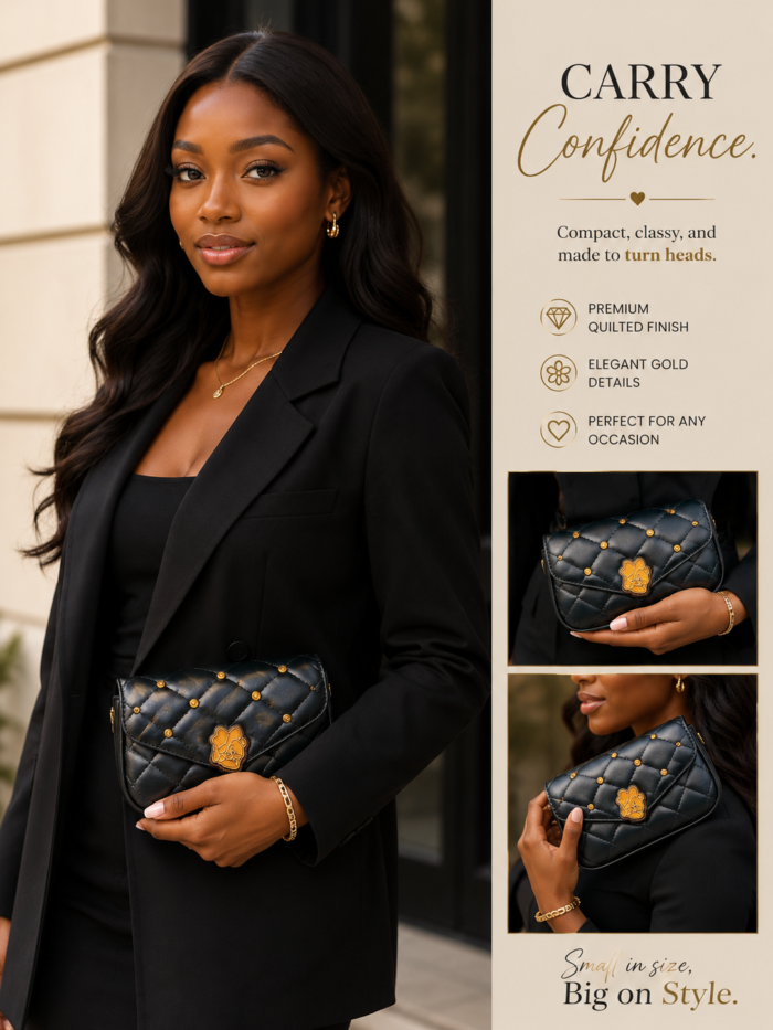 QUALITY PURE LEATHER MINI LOMG HANDLE BAG 004 - Image 3