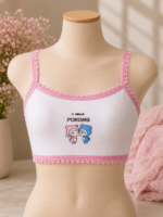 6PC COMBO DESIGN KIDDIES CUTE BRALETTE SINGLET AGE 6-8•••Random design selection - Image 3