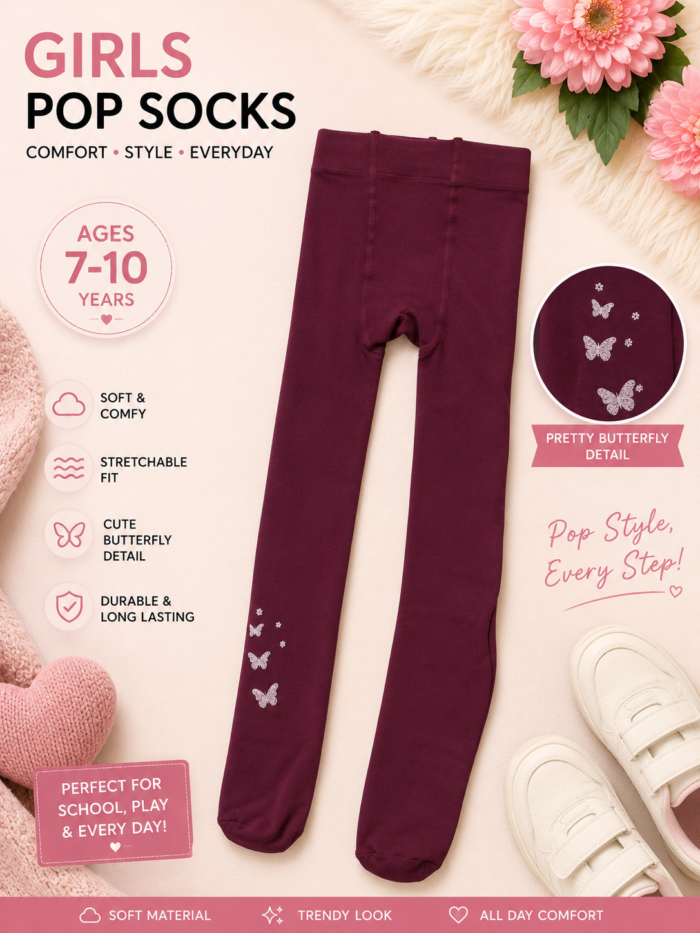 CUTE KIDDIES POP-SOCKS AGE 7-10 - Image 4
