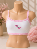 6PC COMBO DESIGN KIDDIES CUTE BRALETTE SINGLET AGE 6-8•••Random design selection - Image 4