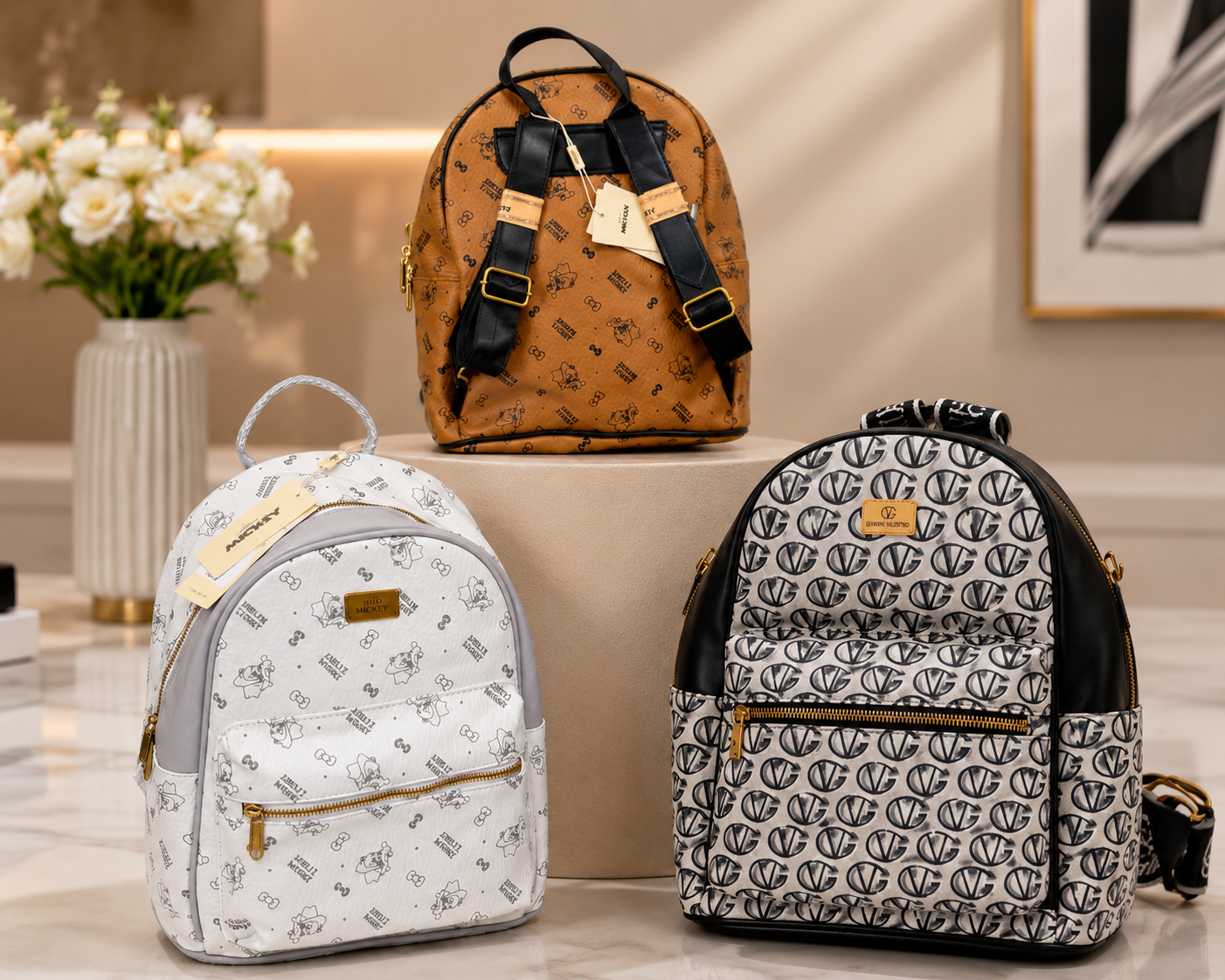 6a53c74e-3e66-42ab-a022-d24efba14f41 QUALITY PURE LEATHER FANCY BACKPACK BAG 002 - Image 1