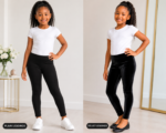 2 WAYS CUTE KIDDIES LEGGINS(Warm and comfy)AGE 8-10