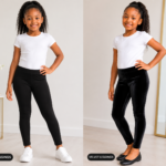 2 WAYS CUTE KIDDIES LEGGINS(Warm and comfy)AGE 8-10