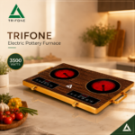 TRIFONE INFRARED INDUCTION LOW POWER CONSUMPTION COOKER DOUBLE FACE BURNER 3500WATT