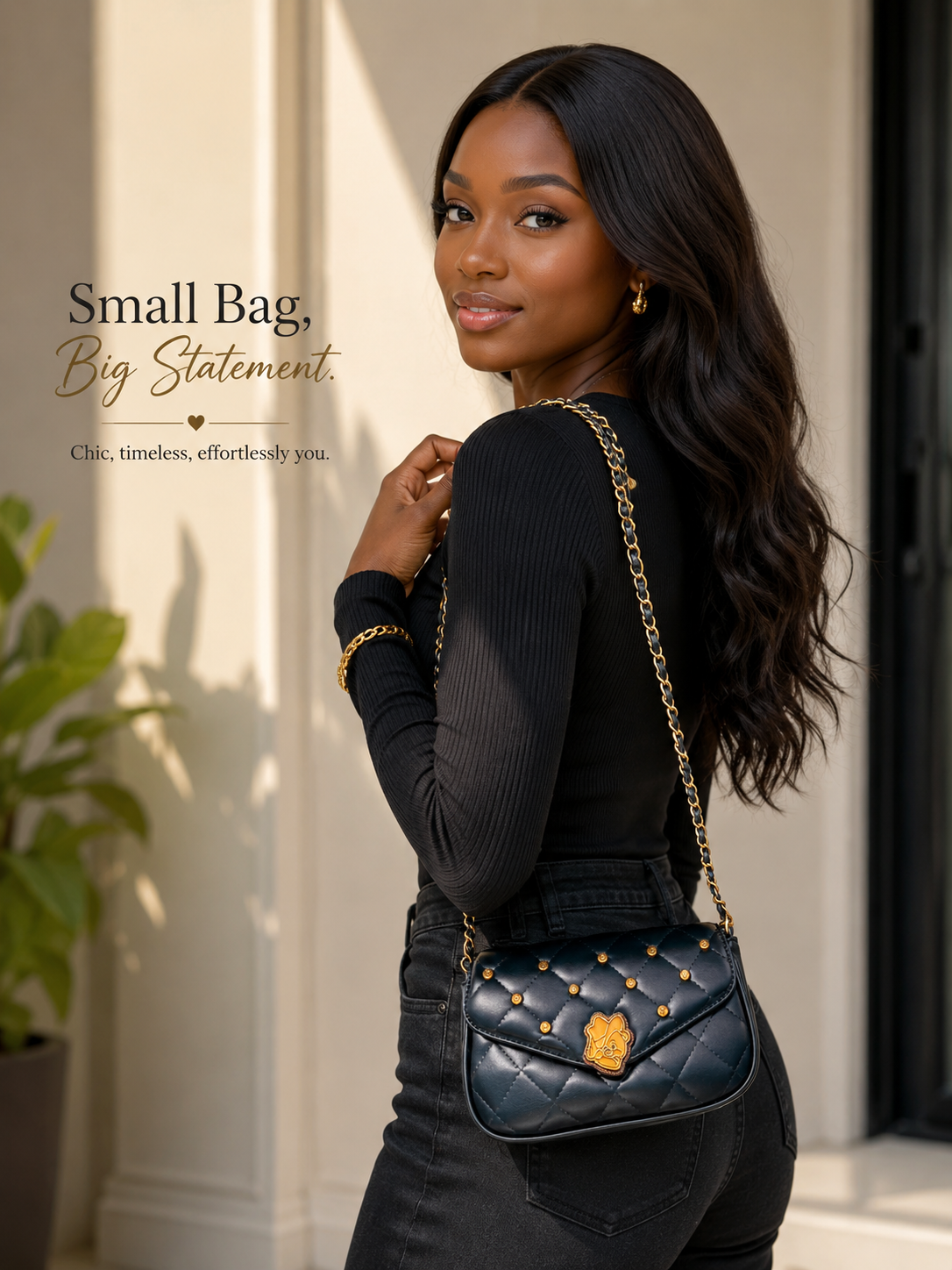 a1974dc7-7ccf-4e96-bf03-e4251d8c91f5-9 QUALITY PURE LEATHER MINI LOMG HANDLE BAG 004 - Image 1
