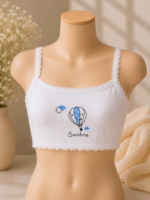 6PC COMBO DESIGN KIDDIES CUTE BRALETTE SINGLET AGE 6-8•••Random design selection - Image 5