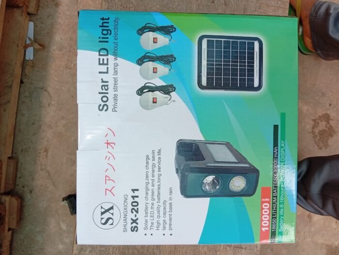 QUALITY BIG SIZE SOLAR LED LIGHT/LAMP WITH PANEL AND 3 BULB SX-2011(BIG SIZE) - Image 3