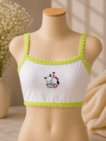 6PC COMBO DESIGN KIDDIES CUTE BRALETTE SINGLET AGE 6-8•••Random design selection - Image 6