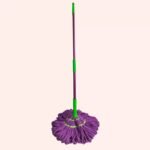 190GRAM SELF SQUEEZING OR TWISTING SPIN ROTATING COTTON PAD MOP(PURPLE AND GREEN COLOR) - Image 7