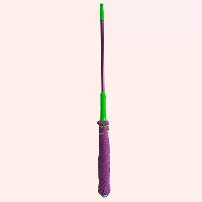 190GRAM SELF SQUEEZING OR TWISTING SPIN ROTATING COTTON PAD MOP(PURPLE AND GREEN COLOR) - Image 6
