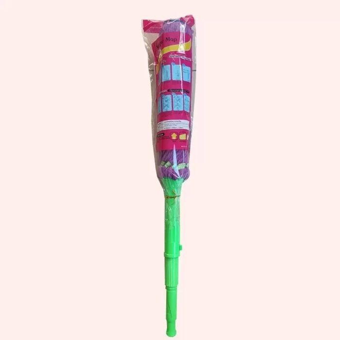 190GRAM SELF SQUEEZING OR TWISTING SPIN ROTATING COTTON PAD MOP(PURPLE AND GREEN COLOR) - Image 5