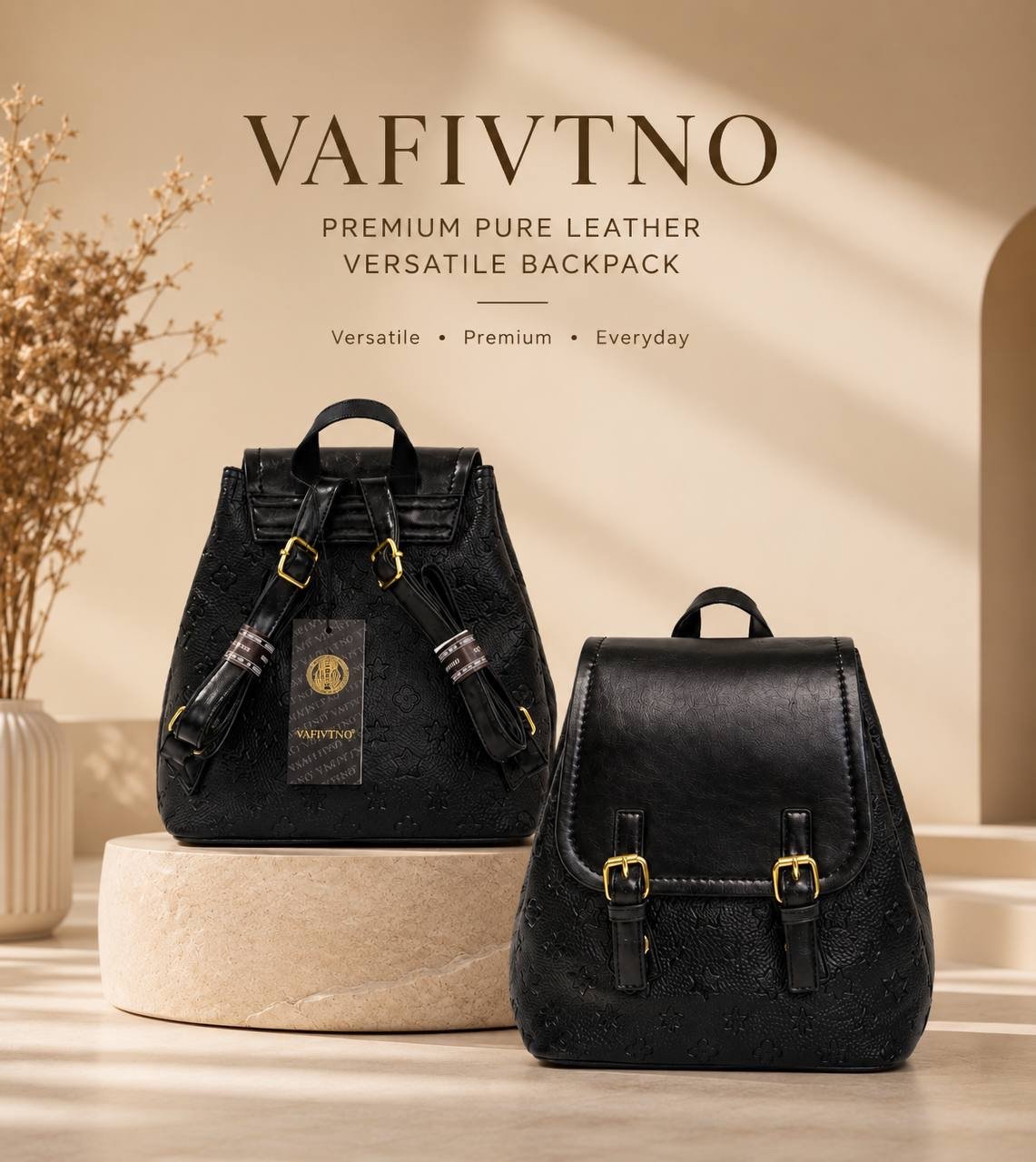 img_4454-2 PURE LEATHER UNISEX FANCY BACKPACK BAG 001 - Image 1