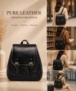 PURE LEATHER UNISEX FANCY BACKPACK BAG 001 - Image 2