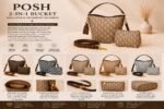 CUTE 2IN1 SHOULDER AND CROSS BODY BUCKET BAG 005
