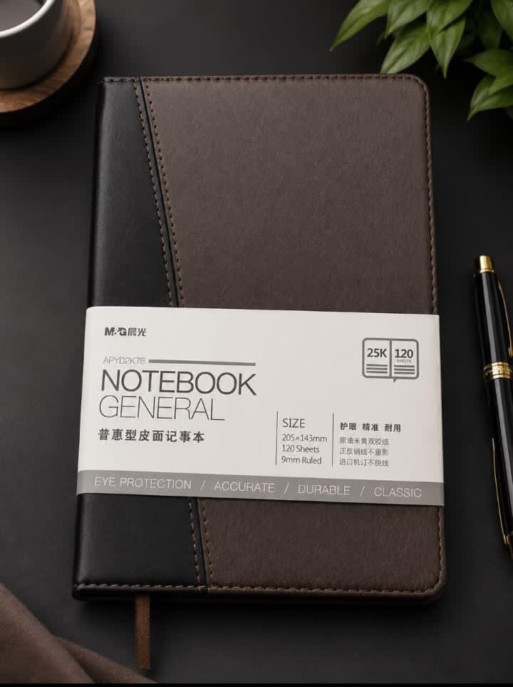 75e76e9c-c5cd-474f-8d41-f05b1519617d 120 SHEET QUALITY LEATHER DESIGN DIARY/NOTEBOOK - Image 1