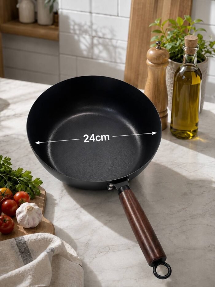 QUALITY DEEP WOK FRYPAN WITH SMALL HOLE PATTERN - Image 4