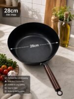 QUALITY DEEP WOK FRYPAN WITH SMALL HOLE PATTERN - Image 5
