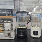 1000ML 2 SEPARATE BLADE RECHARGEABLE JUICER WITH TIMER(Ice crusher,Juicer,Garlic,Wash)HP-198
