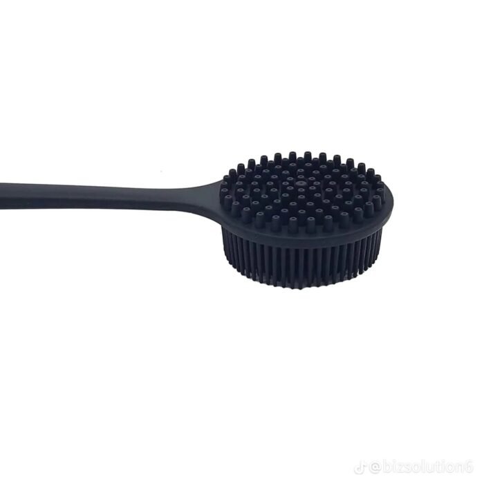 SILICONE DOUBLE SIDED LONG HANDLE SCRUBBING AND BATHING BRUSH - Image 3
